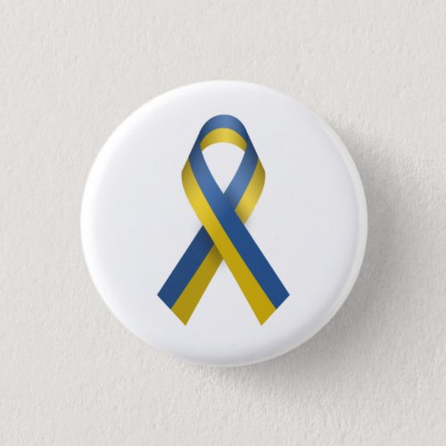 Stand and Support Ukraine Ukrainian flag Button