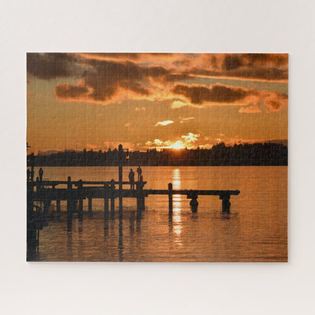 Stand and Watch the Sunset Jigsaw Puzzle (Horizontal)