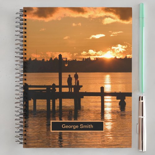 Stand and Watch the Sunset on the Lake  Notebook