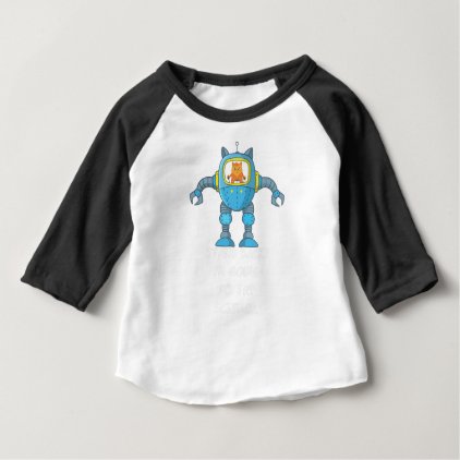 Stand Back Going To Try Science Funny Robot Cat Baby T-Shirt