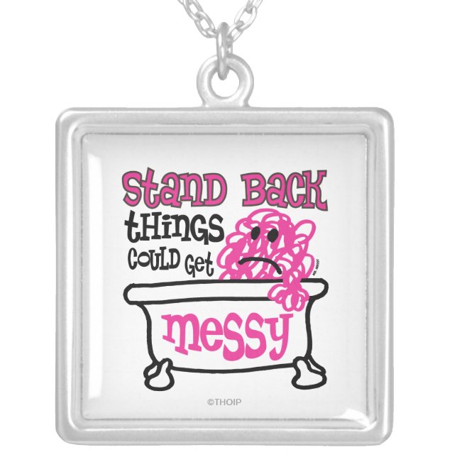 Stand Back Silver Plated Necklace (Front)
