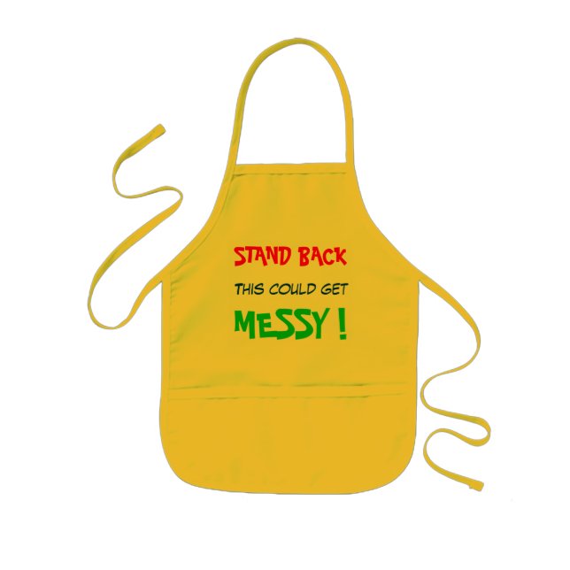 Stand Back This Could Get Messy - child's Kids' Apron (Front)