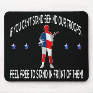 Stand Behind or In Front Mousepad