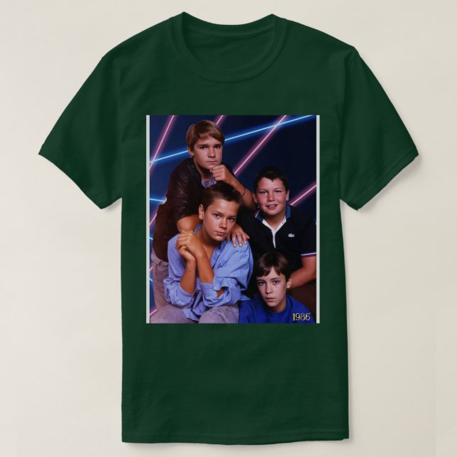 Stand By Me 80s Laser School Picture T-Shirt (Design Front)