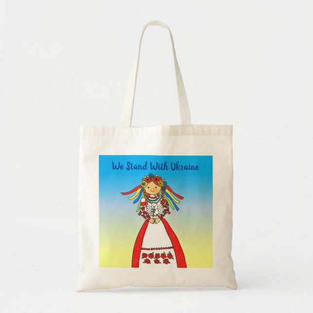 Stand by Ukraine Tote Bag (Front)