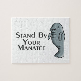 manatee jigsaw puzzles zazzle