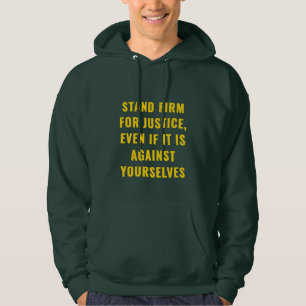 Stand Firm for Justice Hoodie   Pro-Palestine