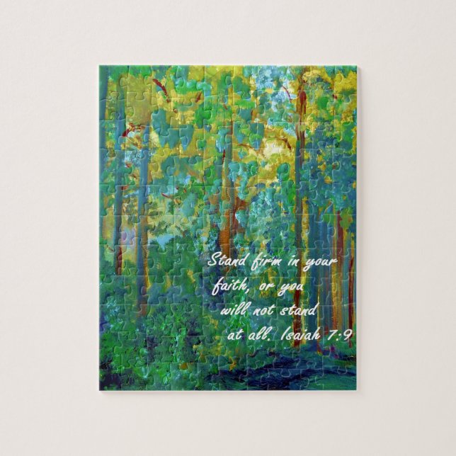 Stand Firm in Your Faith Jigsaw Puzzle (Vertical)