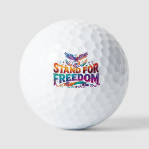 Stand for Freedom Patriotic T-Shirt Golf Balls