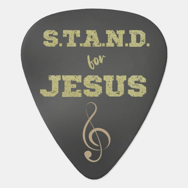 Stand for Jesus Faith Guitar Pick (Front)