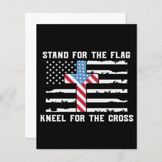 Stand For The Flag Kneel For The Cross (Front/Back)