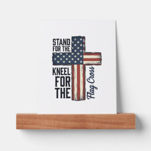 Stand for the Flag Kneel for the Cross Shirt Desig