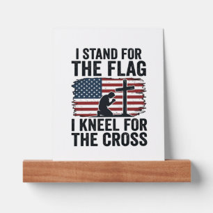 Stand for the Flag Kneel for the Cross Shirt Desig