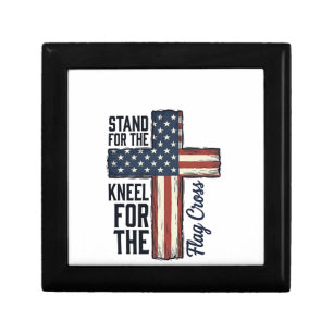Stand for the Flag Kneel for the Cross Shirt Desig Gift Box