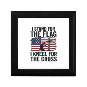 Stand for the Flag Kneel for the Cross Shirt Desig Gift Box