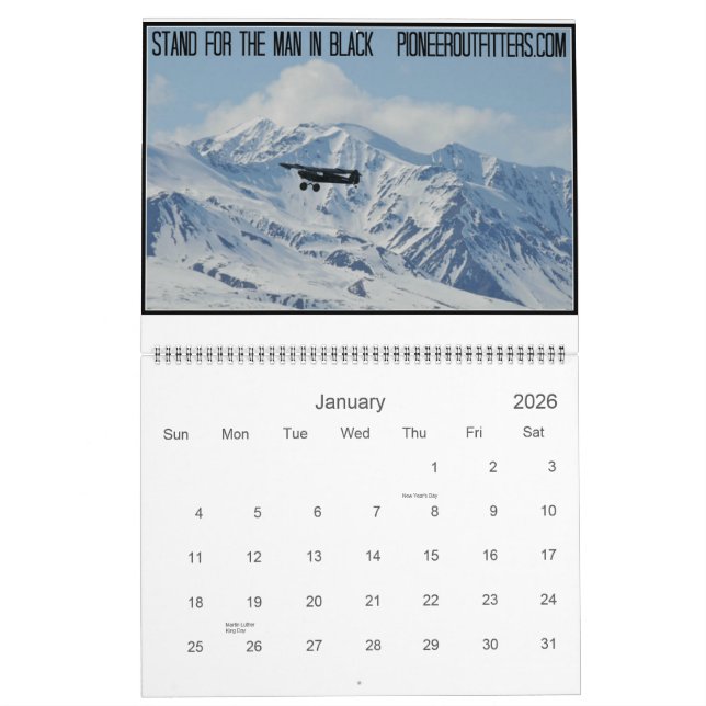 Stand for the Man in Black Printed Calendar (Jan 2026)