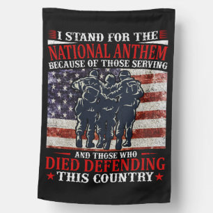 Stand for the National Anthem House Flag