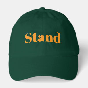 Stand Logo Forest Green Cotton Mens Hat