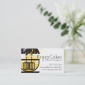 Stand mixer cake batter splatter bakery baking business card (Standing Front)
