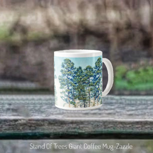 Stand Of Trees Giant Coffee Mug
