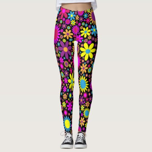 Stand Out Be That Yellow Daisy Leggings