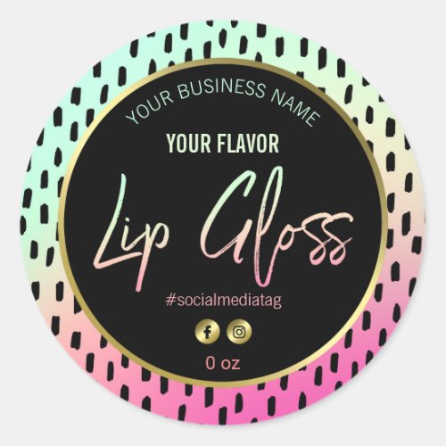 Stand Out Colorful Lip Gloss Labels