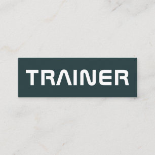 Stand out giant text cover mini business card