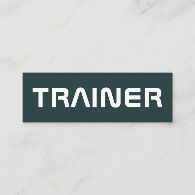 Stand out giant text cover mini business card (Front)