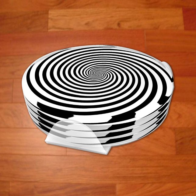 Stand Out Hypnosis Spiral Party Coasters (Add mystery to your party beverages! )