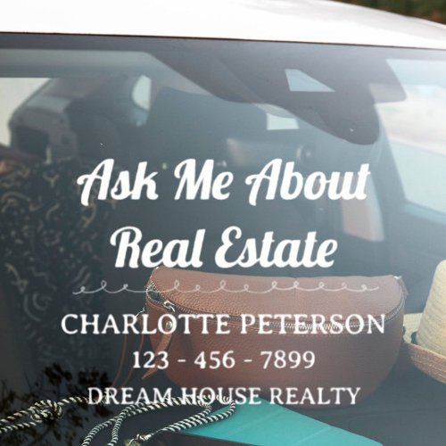 Stand Out with a Professional Realtor Car Decal 