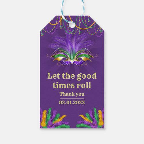 Stand Out with Festive Mardi Gras Gift Tags