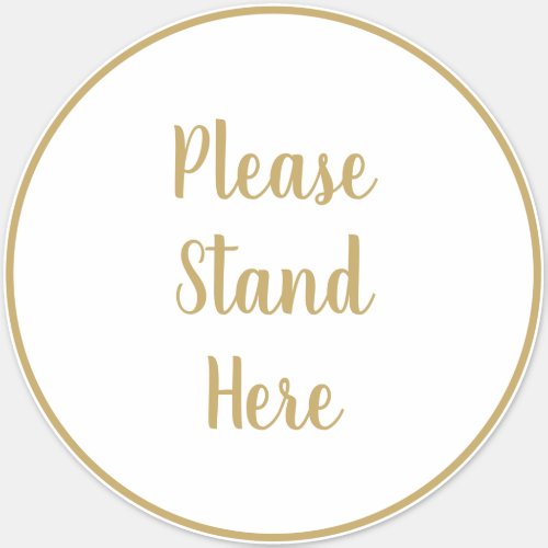 Stand Six Feet Apart Covid 19 Large Floor Circle S Sticker
