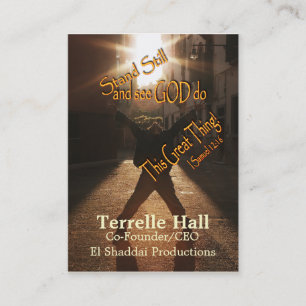 Stand Still Business Card