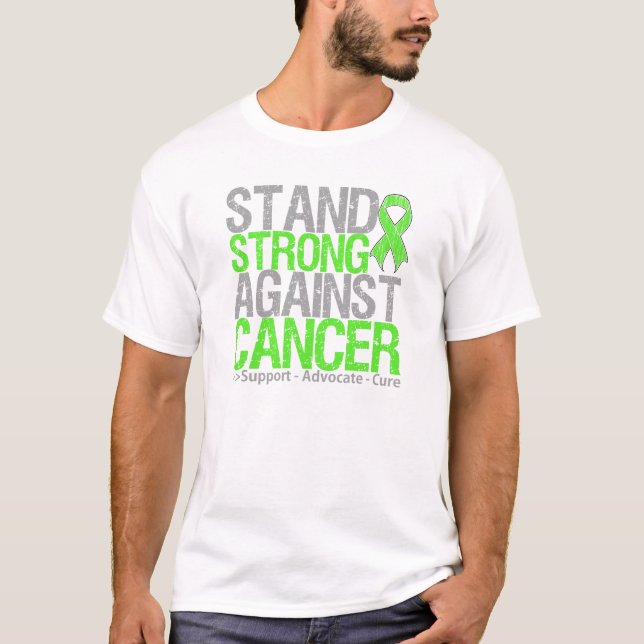 Stand Strong Against Lymphoma Cancer T-Shirt (Front)