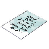 Stand Strong, Be Yourself Motivational Quote Notebook (Left Side)