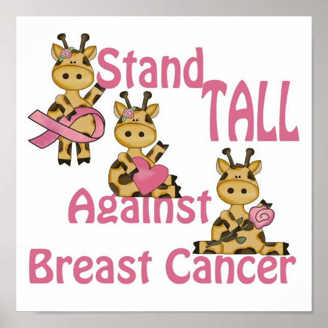 stand tall against breast cancer poster (Front)