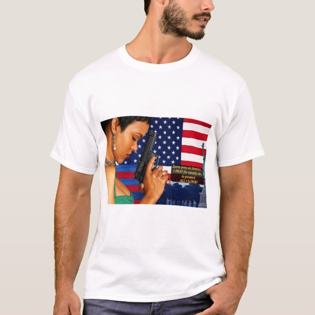 Stand Tall and Steady for Freedom! T-Shirt (Front)