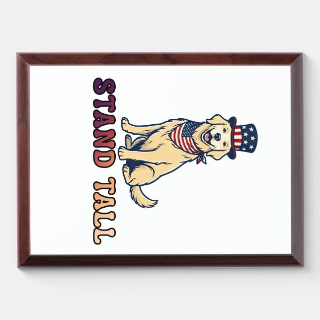 STAND TALL AWARD PLAQUE (Horizontal)