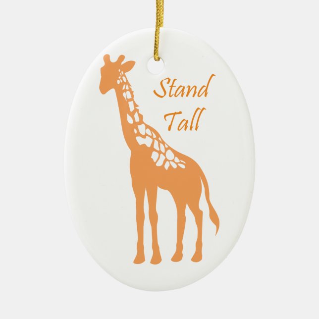 Stand Tall Ceramic Ornament (Front)