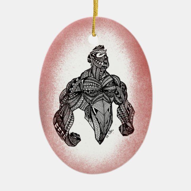 Stand tall ceramic ornament (Front)