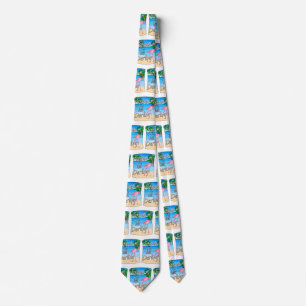 Stand Tall Darling Flamingo Neck Tie