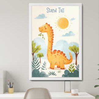 Stand Tall Dinosaur Kids/ Nursery Wall Art