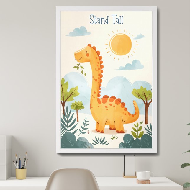 Stand Tall Dinosaur Kids/ Nursery Wall Art (Home Office)