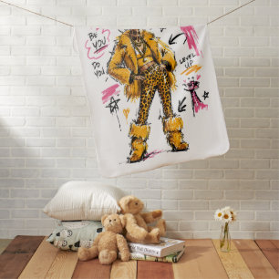 Stand Tall Fashion Giraffe Streetwear Art Baby Blanket