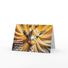 Stand Tall Giraffe Card