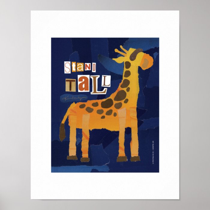 Stand Tall Giraffe Print