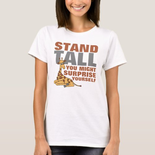 Stand Tall Giraffe T_Shirt