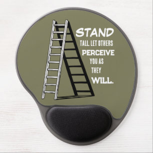 Stand Tall Stoic Quote Gel Mousepad