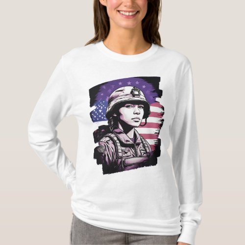 Stand Tall Supporting Military Kids T_Shirt
