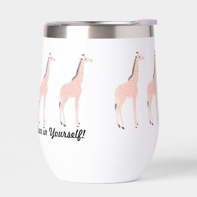 Stand Tall Wine Cooler Thermal Wine Tumbler (Left)